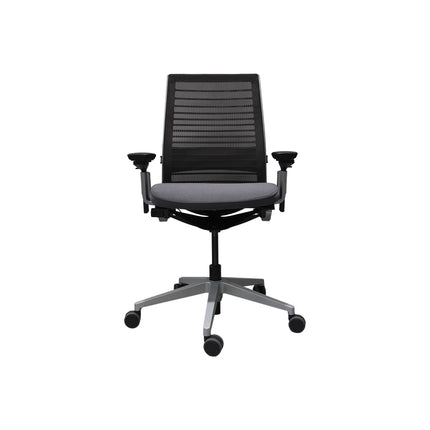 Platinum Metallic Monochromatic/ Graphite/ Platinum Back Support