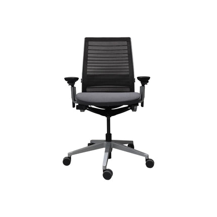 Platinum Metallic Monochromatic/ Graphite/ Platinum Back Support