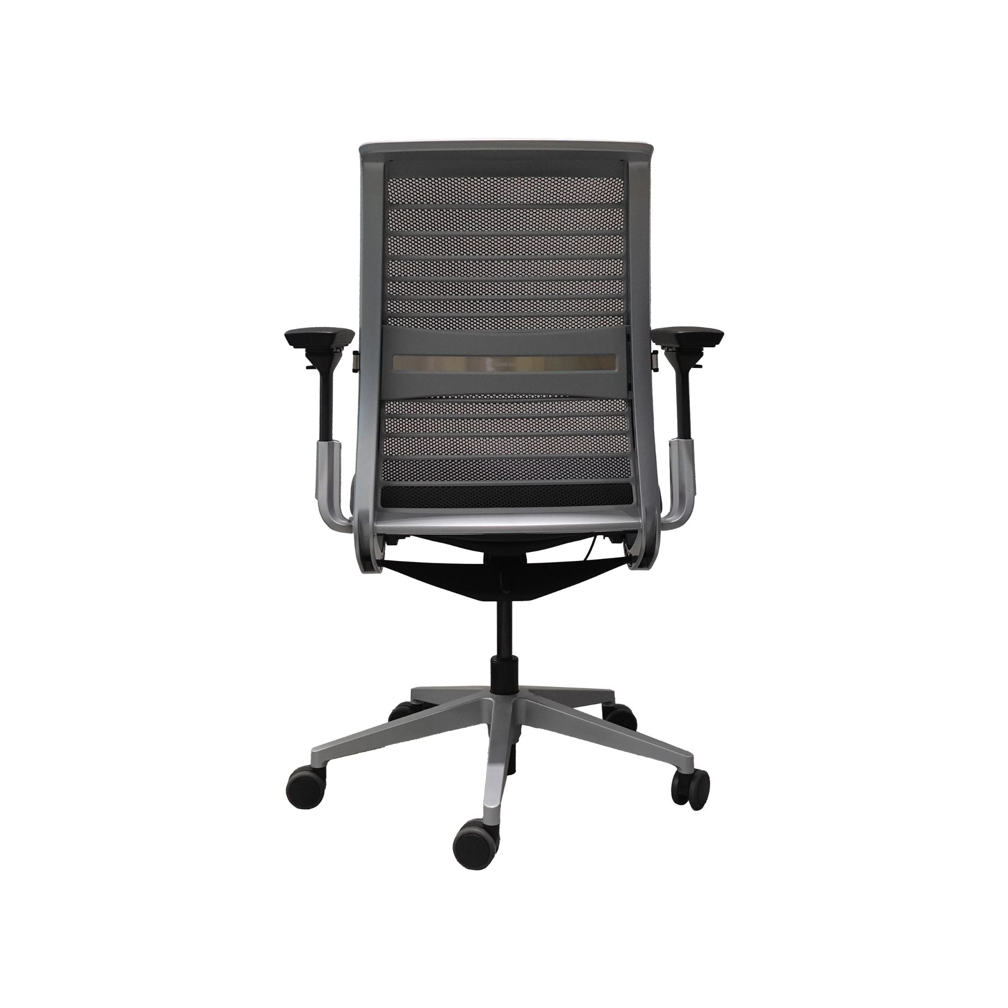Platinum Metallic Monochromatic/ Graphite/ Platinum Back Support