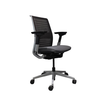 Platinum Metallic Monochromatic/ Graphite/ Platinum Back Support