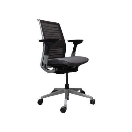 Platinum Metallic Monochromatic/ Graphite/ Platinum Back Support