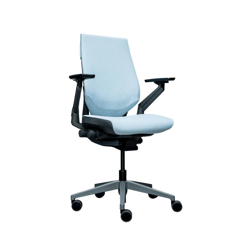 Blue Nickel /Sterling Dark Solid Merle / Soporte lumbar ajustable