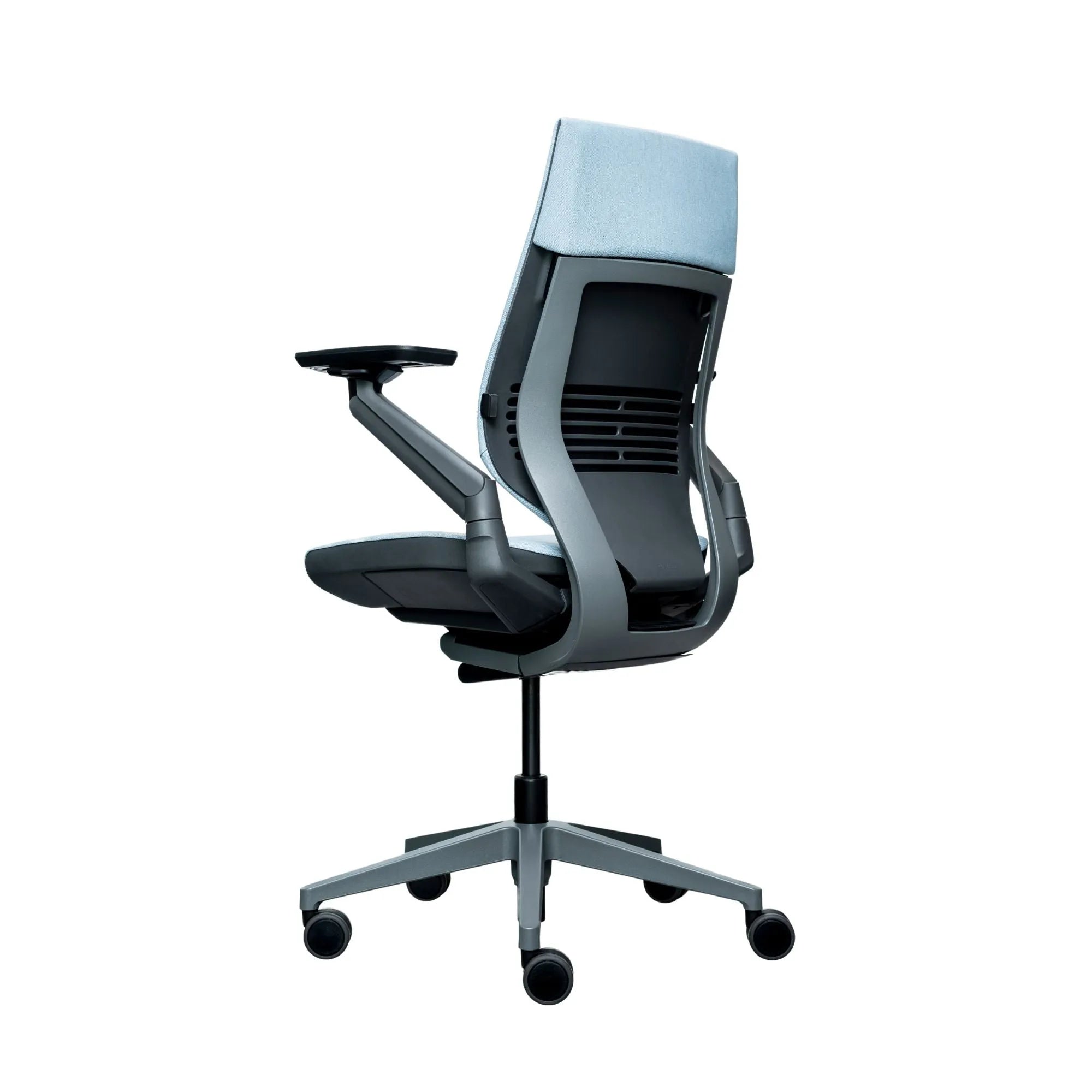 Blue Nickel /Sterling Dark Solid Merle / Soporte lumbar ajustable