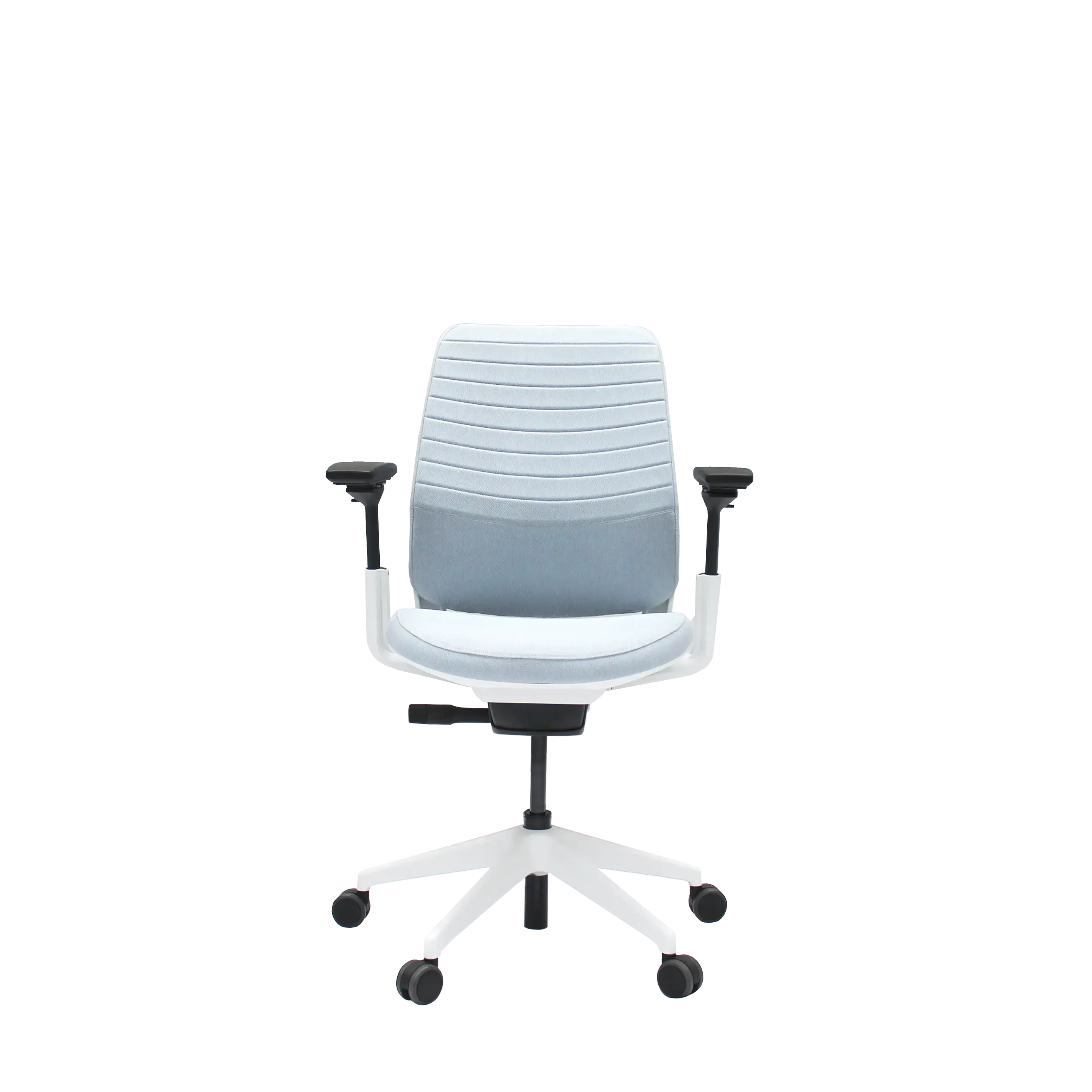 Steelcase Series 2 Seagull / Blue Nickel Office Chairs
