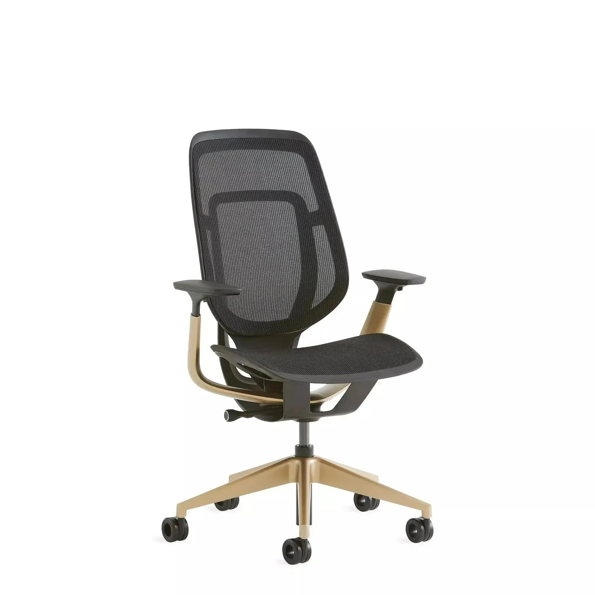 Silla de oficina ergonómica Steelcase Karman en uso, mostrando su versatilidad