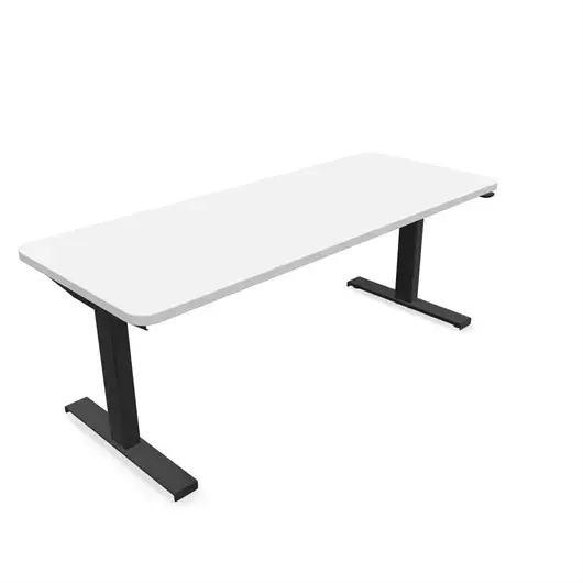 Steelcase Solo Sit-To-Stand Desk - Empleados Intel 24D X 60W (61Cm D 152.4Cm W) / Black Artic White