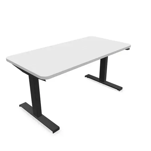 Steelcase Solo Sit-To-Stand Desk - Empleados Intel 30D X 48W (72.2Cm D 122Cm W) / Black Ash Noce