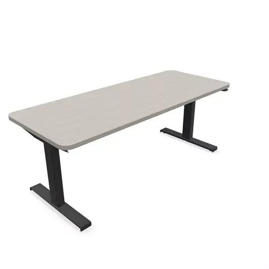 Steelcase Solo Sit-To-Stand Desk - Empleados Intel 24D X 60W (61Cm D 152.4Cm W) / Black Clay Noce