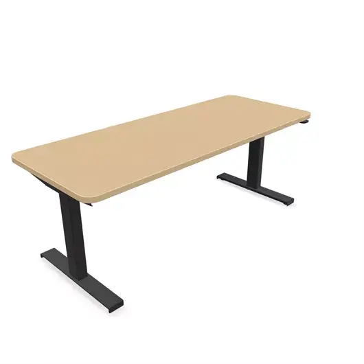Steelcase Solo Sit-To-Stand Desk - Empleados Intel 24D X 60W (61Cm D 152.4Cm W) / Black Clear Oak