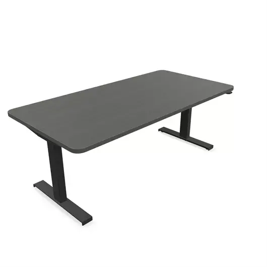 Steelcase Solo Sit-To-Stand Desk - Empleados Intel 30D X 60W (72.2Cm D 152.4Cm W) / Black Storm Noce