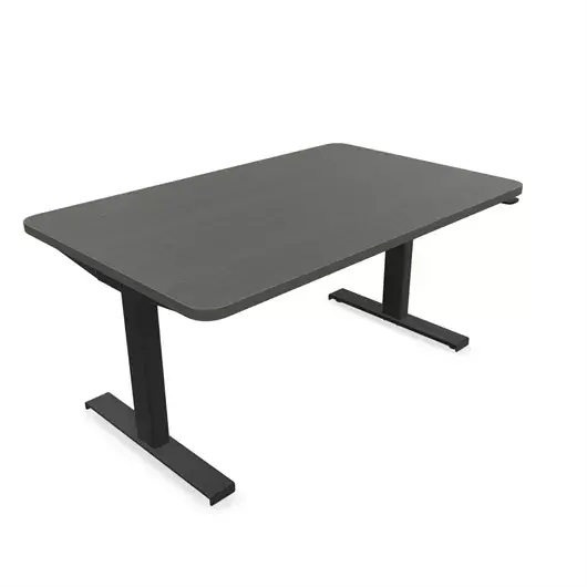 Steelcase Solo Sit-To-Stand Desk - Empleados Intel 30D X 48W (72.2Cm D 122Cm W) / Black Storm Noce