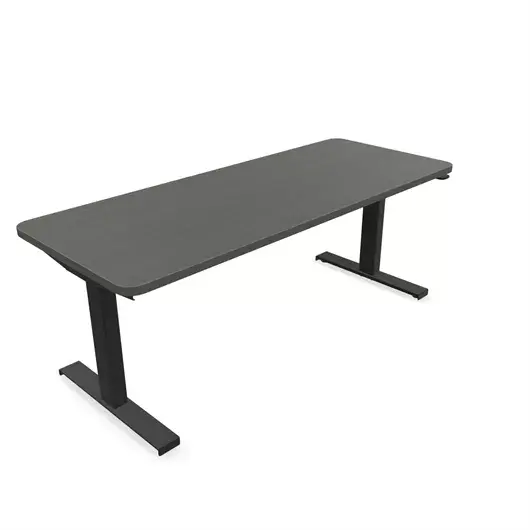 Steelcase Solo Sit-To-Stand Desk - Empleados Intel 24D X 60W (61Cm D 152.4Cm W) / Black Storm Noce