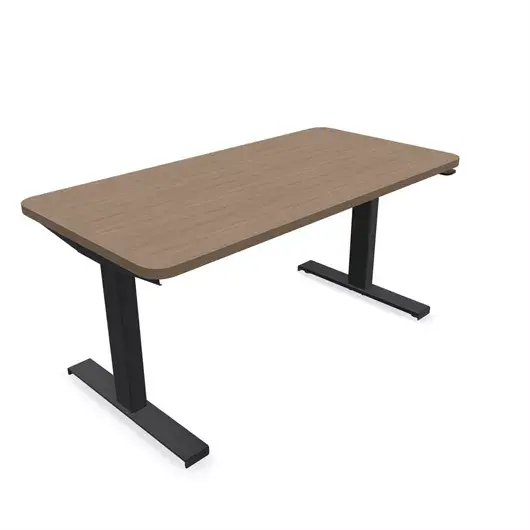 Steelcase Solo Sit-To-Stand Desk - Empleados Intel 24D X 48W (61Cm D 122Cm W) / Black Virginia