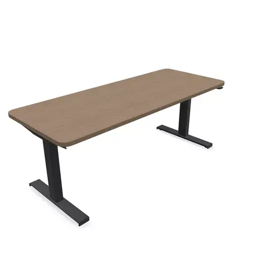 Steelcase Solo Sit-To-Stand Desk - Empleados Intel 24D X 60W (61Cm D 152.4Cm W) / Black Virginia