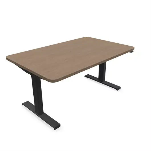 Steelcase Solo Sit-To-Stand Desk - Empleados Intel 30D X 48W (72.2Cm D 122Cm W) / Black Virginia