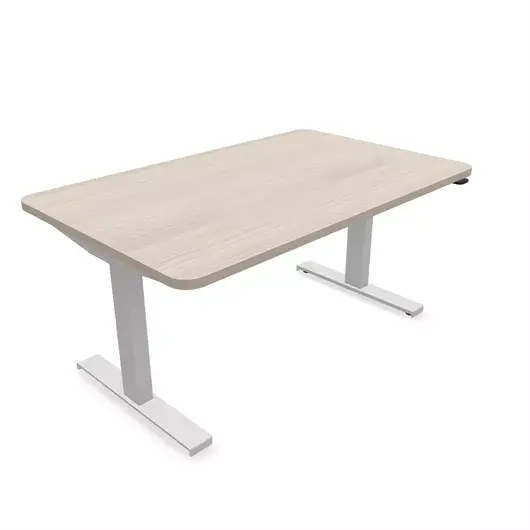 Steelcase Solo Sit-To-Stand Desk - Empleados Intel 30D X 48W (72.2Cm D 122Cm W) / Artic White Acacia