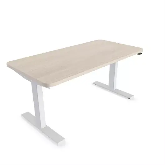 Steelcase Solo Sit-To-Stand Desk - Empleados Intel 24D X 48W (61Cm D 122Cm W) / Artic White Acacia
