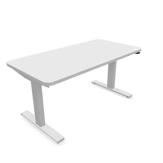 Steelcase Solo Sit-To-Stand Desk - Empleados Intel 24D X 48W (61Cm D 122Cm W) / Artic White Ash Noce
