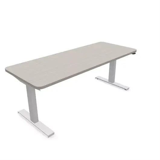 Steelcase Solo Sit-To-Stand Desk - Empleados Intel 24D X 60W (61Cm D 152.4Cm W) / Artic White Clay