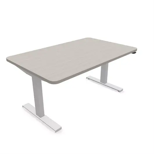 Steelcase Solo Sit-To-Stand Desk - Empleados Intel 30D X 48W (72.2Cm D 122Cm W) / Artic White Clay