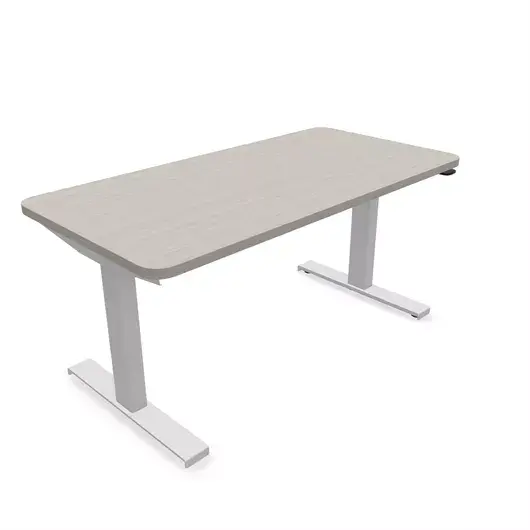 Steelcase Solo Sit-To-Stand Desk - Empleados Intel 24D X 48W (61Cm D 122Cm W) / Artic White Clay