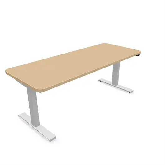 Steelcase Solo Sit-To-Stand Desk - Empleados Intel 24D X 60W (61Cm D 152.4Cm W) / Artic White Clear